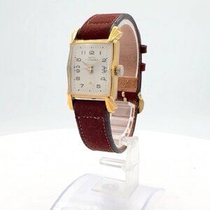 Vintage Seth Thomas Dress Men's Mechanical Wristwatch 802 Steel & 10k RGP